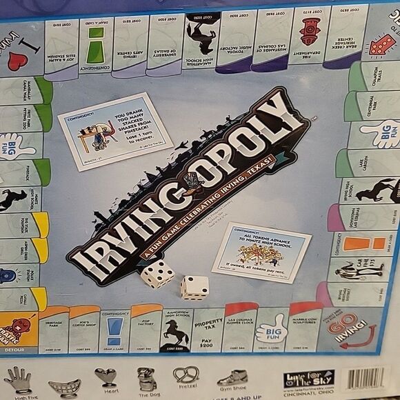 Irvingopoly Irving Texas Monopoly Board Game by Late‎ for the Sky - Picture 7 of 7